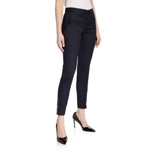 STELLA MCCARTNEY "Vivian" Tailoring Trousers in Wool Twill; Ankle Zipper…